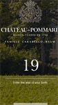 Mobile Screenshot of chateaudepommard.com